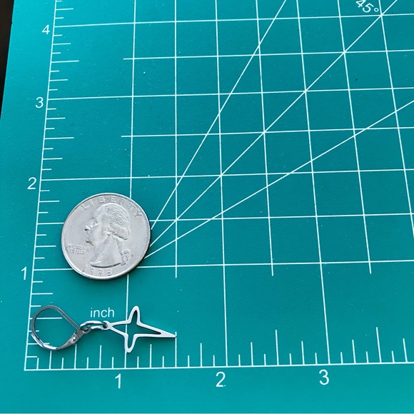 🆕 Cross Dangle Earrings Stainless Steel - Picture 3 of 3